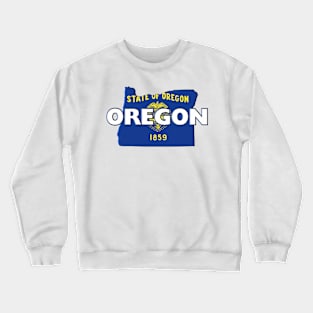 Oregon Colored State Crewneck Sweatshirt